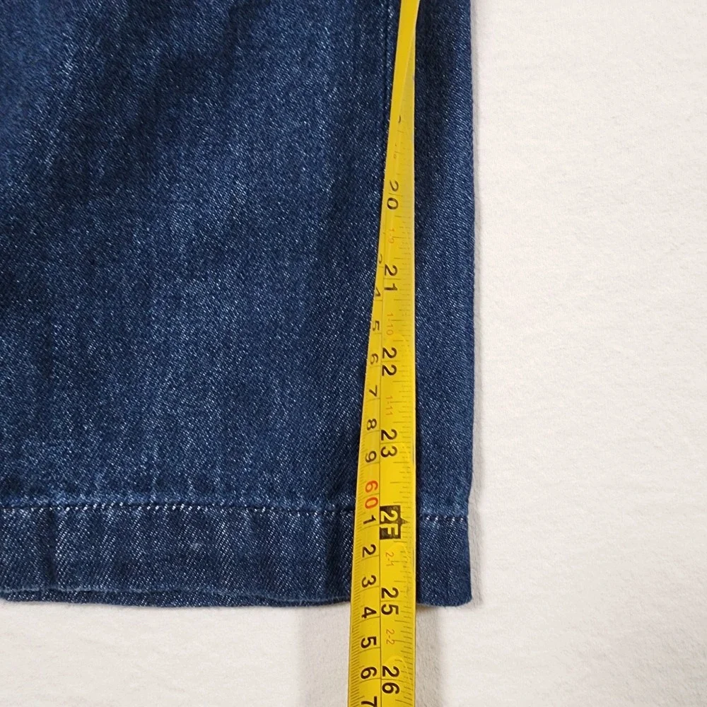 Zara Pants Womens Large Pull On Knit Denim Sweat Baggy Flare Bootcut Y2K